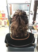 ふんわりボリューム！ハーフアップ！