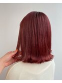 韓国スタイル Cherry RED