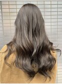 グレージュ×ゆるふわセミロング【ルナ大船店】