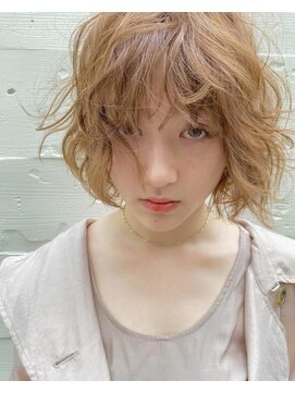 パーク(PARK) 【PARK】ウェーブボブ×ペールベージュ