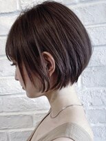 デイジー インデックスヘア 大島店(DAISY index hair)&nbsp;ショートカット×ひし形ショートボブ×カーキグレージュ30代40代