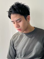 シスタ(SISTA)&nbsp;【SiSTA】田中黒髪ワイルドツーブロック刈り上げアップバング