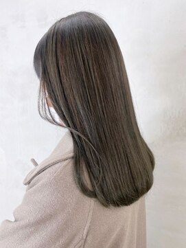 アイティー バイ アルバム 浦和店(IT by ALBUM) オリーブグレー_外ハネボブセクションカラー_ba380681