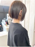 福山市美容室Caary人気前下がりボブ抜きっぱなしインナー