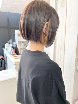 キャアリー(Caary) 福山市美容室Caary人気前下がりボブ抜きっぱなしインナー