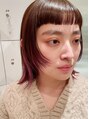 ダダキュービック(DADA CuBiC) インナーカラーにピンクのアクセントを入れてお洒落度UP。