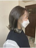 イヤリングカラー×ミルクティアッシュ