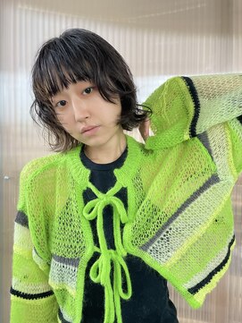 ナイアバイアヌエヌエ(naia by anuenue) ボブ＋ニュアンスパーマ