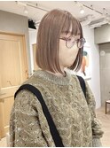 ミルクティーベージュダブルカラーインナーカラーケアブリーチ