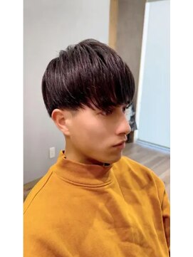 美容室 イズ 館林店(Iz) ワンホンマッシュ_マッシュパーマハイライト波巻き
