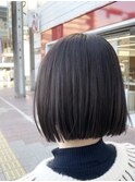 《インナーカラー》オレンジ×ボブ