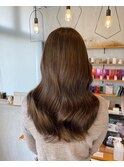 20代30代大人可愛い髪質改善艶感ベージュ