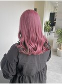 ピンクがより映える逆インナーカラー♪