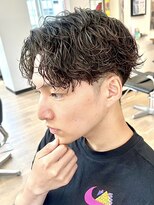 ヒビヲ(HIBIO)&nbsp;波巻きパーマメンズパーマツイストスパイラルパーマ横浜西口30代