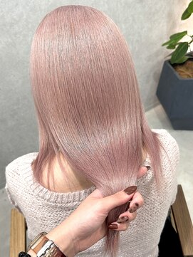 ロウル 渋谷(LOWRL) ピンクベージュ/ケアブリーチ/ダブルカラー