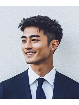 メンズ ルシードスタイル アウラ 松戸市五香(LUCIDO STYLE Aura) 就活カット【五香#メンズカット#＜理容室＞#ブリーチ#眉毛】