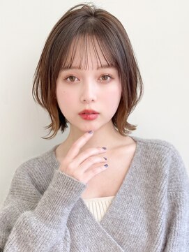 トゥーナ 表参道(tona) ニュアンスパーマレイヤーカットウェーブミディアムレイヤーボブ