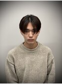 前下がりセンターパート