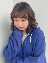 ガーデン 銀座(GARDEN)&nbsp;デジタルパーマ ブルーブラック イメチェン 簡単スタイリング