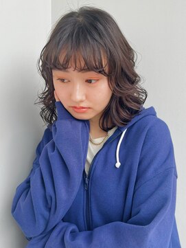 ガーデン 銀座(GARDEN) デジタルパーマ ブルーブラック イメチェン 簡単スタイリング