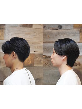 メンズカジュアルが自慢！髪質を見極めたカットで、伸びてもまとまりやすいスタイルをご提案します。