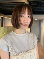 ロナ 岡崎竜美丘店(RONA)&nbsp;顔周りだけ前上がりボブ