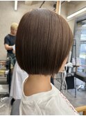 ストレートボブ × ナチュラルベージュ【千葉優希】