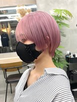 ギークス(GEEKS)&nbsp;【GEEKS渋谷】初ブリーチ/ピンク/ハイトーン/小顔クールショート