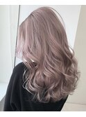 ピンク　シルバー　ハイトーン　ケアブリーチ　ベージュ