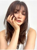 レイヤー/顔まわりレイヤー/柏美容室/セミロング
