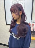 【artman 青井美海】ラベンダーカラー/ブリーチ/顔周りカット