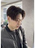 前下がりショートセンターパート
