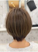 ショート/ハイライト/ロングレイヤー/髪質改善/円山/白髪ぼかし