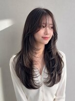 コタ 水戸(COHTA) 韓国風フェイスレイヤー×艶ダークグレージュ