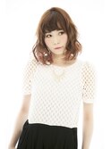 ゆるウェーブの無造作ボブ♪