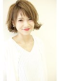 ハイライト＋ブルージュ＋アシメバング＝トレンドMIXスタイル