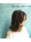 斜めバングふわくしゅニュアンス