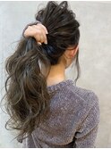 ハッシュカットフルバング似合わせカットレッドブラウン20代30代