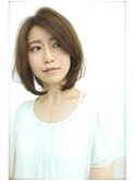 大人可愛いカジュアルボブ