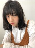 毛先のラフな動きが可愛い鎖骨ミディアム【さのあおい】