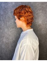 ジェスター(JESTER)&nbsp;ショートパーマ　オレンジ