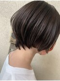 【noah ecle】グレージュ似合わせひし形ショート