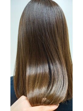 ヘアリゾートエーアイ 高田馬場店(hair resort Ai) 20代30代40代マロンベージュ/Aラインボブ/かきあげ[高田馬場駅]