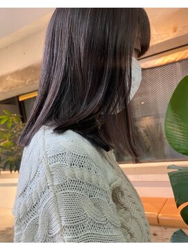 ヌー 代官山(nuu) ・ラベンダーグレージュブリーチカラーハイライトカラーアッシュ