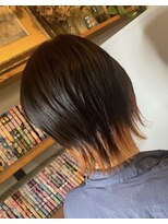 スーク 宜野湾店(suuk)&nbsp;ウルフカット×インナーオレンジ