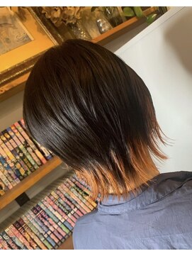 スーク 宜野湾店(suuk) ウルフカット×インナーオレンジ