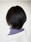 上品なハンサムショート/ダークアッシュ/ヘルシースタイル