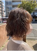 ボブ×パーマ