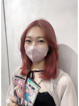 エイト ヘアサロン 渋谷本店(EIGHT) ぴんく×前髪layer