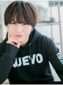黒髪で好感度UP斜めバングマッシュヘアm2越谷20代30代40代